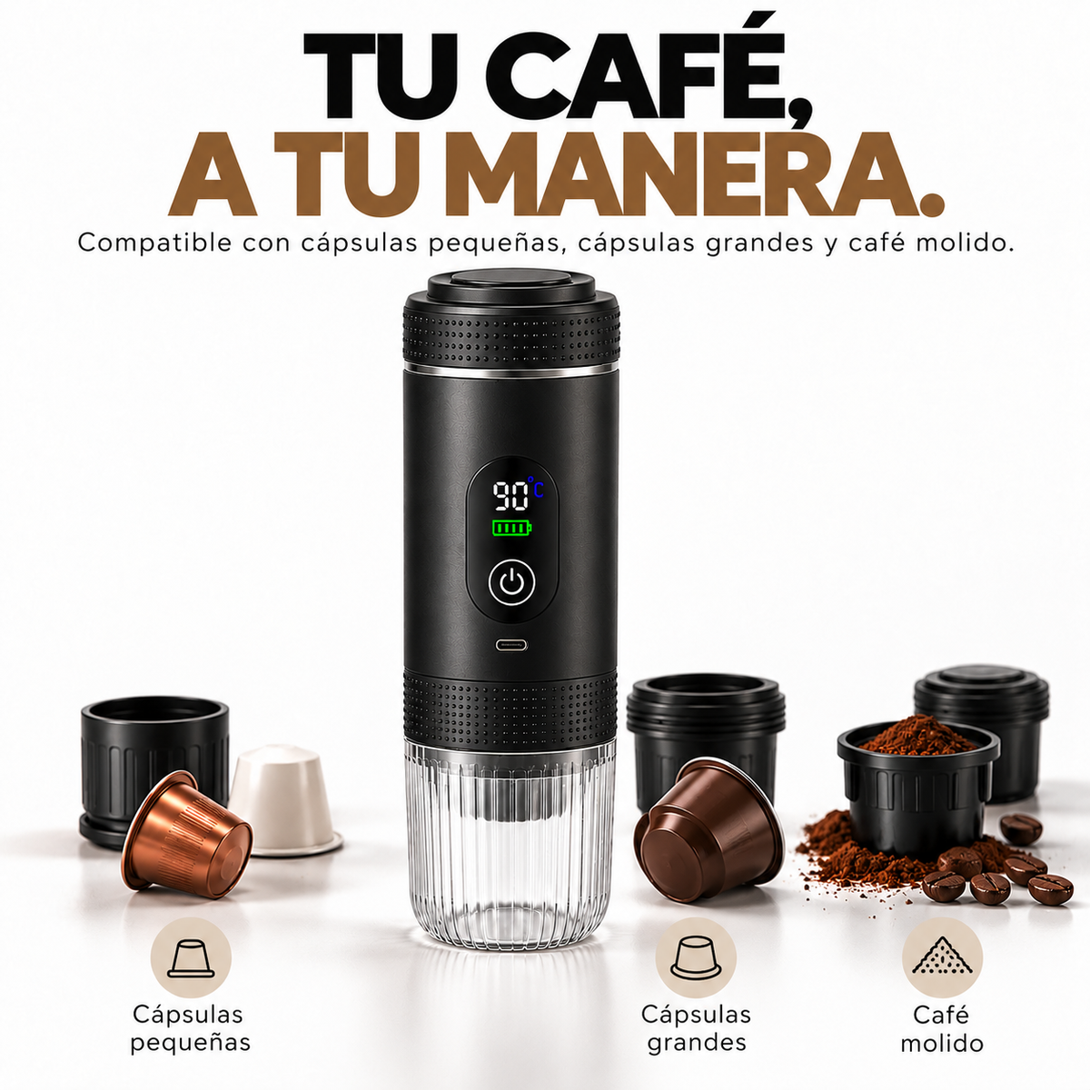 Cafetera Espresso Portátil Digital | KAVETO