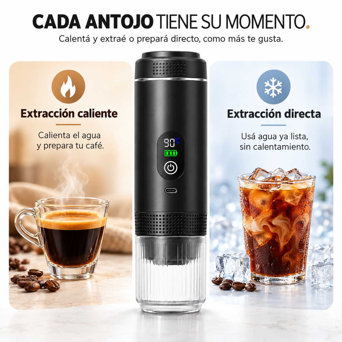 Cafetera Espresso Portátil Digital | KAVETO